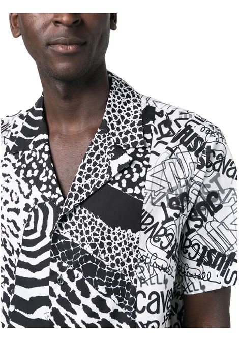 CAMICIA MEZZE MANICHE FANTASIA ANIMALIER JUST CAVALLI | Camicie | 74OBL2B5 NS247003